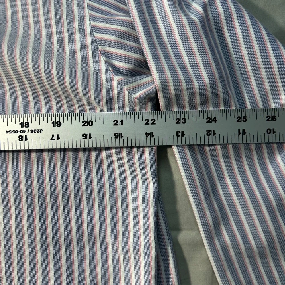 Brooks Brothers Button Down 346 Mens M Blue Pink‎ Stripe Supima Cotton Preppy